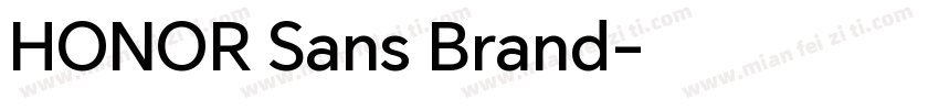 HONOR Sans Brand字体转换